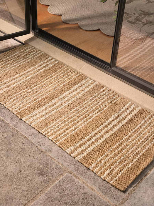 Braided Jute Stripe Doormat