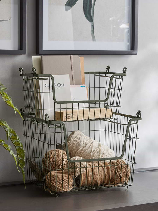 Olive Wire Storage Basket - Small
