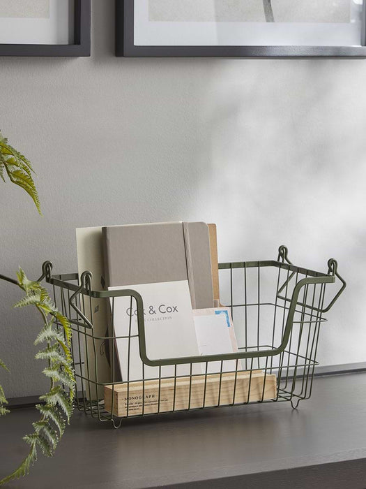 Olive Wire Storage Basket - Small
