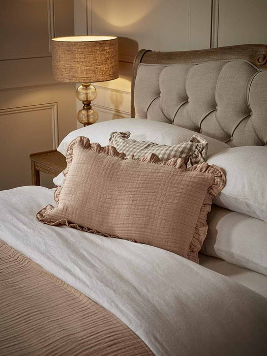 Ruffle Linen Cushion Cover