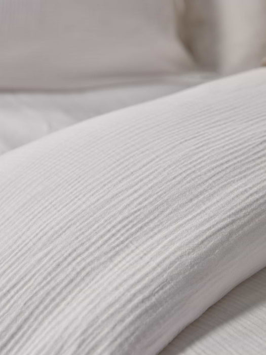 Muslin Double Duvet Cover Set - White