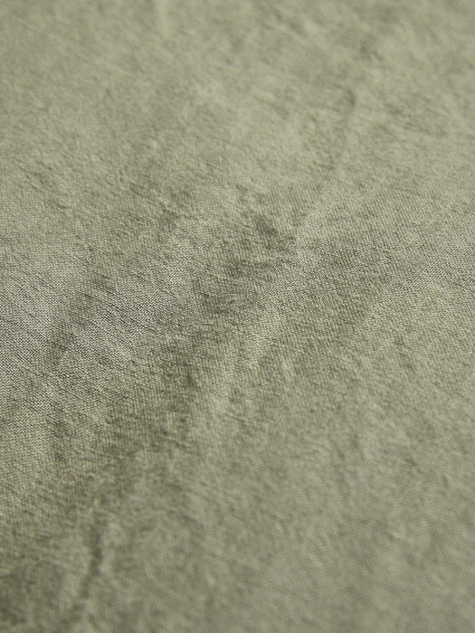 Luxury Linen King Duvet Cover - Olive Green