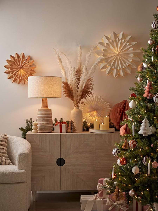 Supersized Honeycomb Paper Drop - Dusky Blush