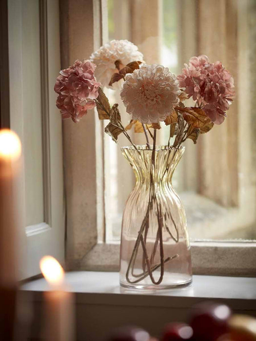 Three Faux Dahlia Stems