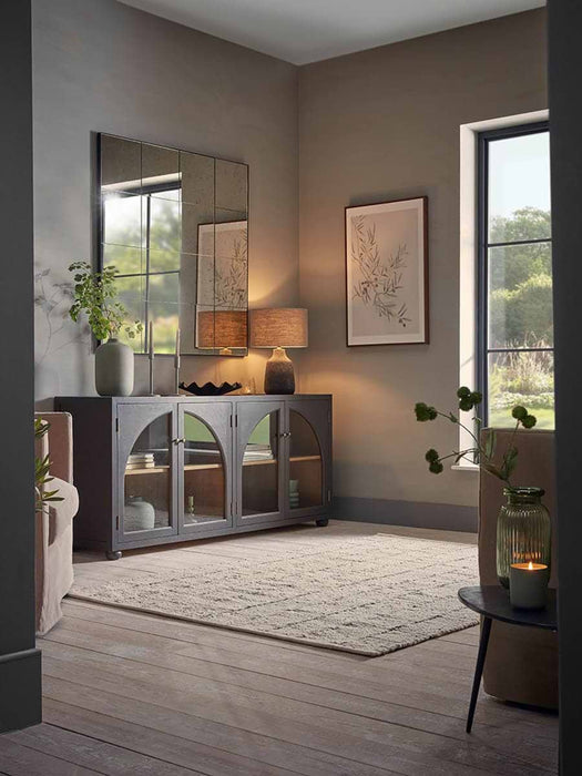 Panelled Antique Glass Mirror