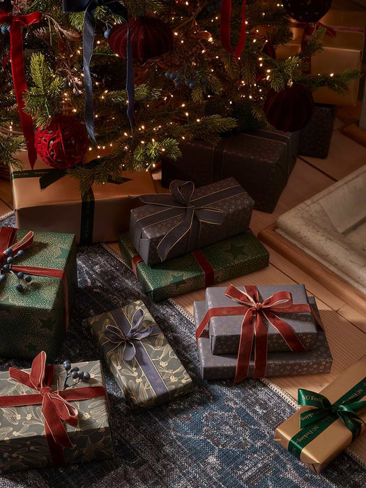 Deco Stars Luxury Reversible Wrapping Paper - 10m