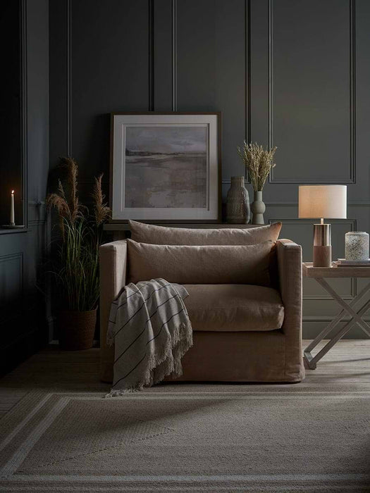 Agna Border Rug - Natural