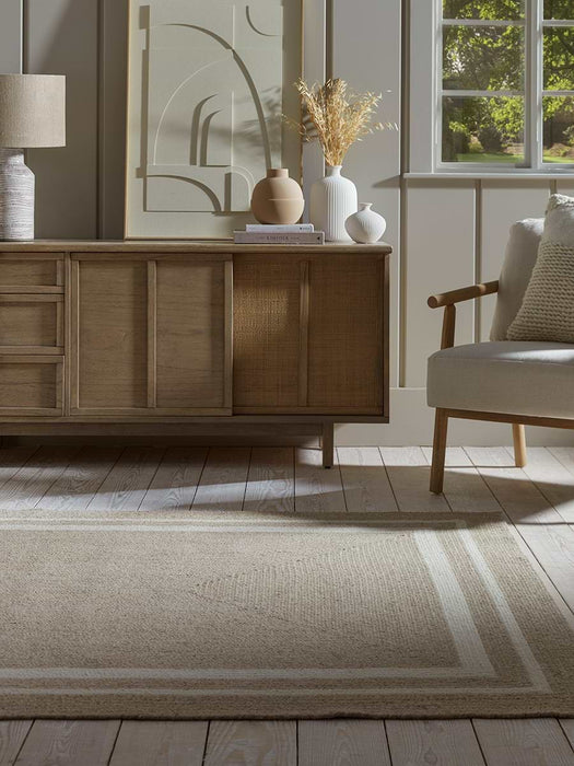 Agna Border Rug - Natural