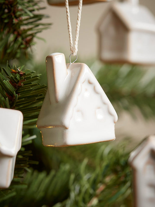 Five Porcelain House Hanging Decorations