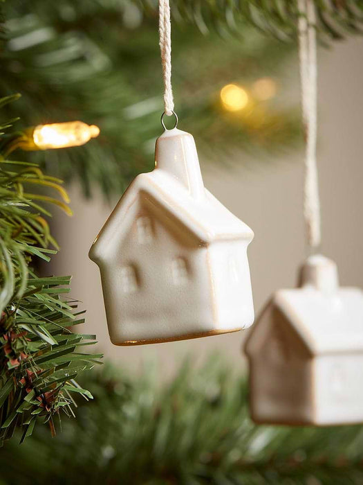 Five Porcelain House Hanging Decorations
