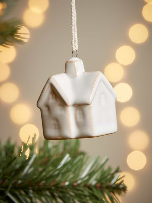Five Porcelain House Hanging Decorations