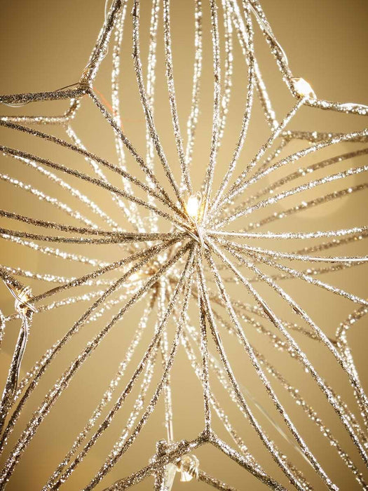 Light Up Glittered Tree Topper
