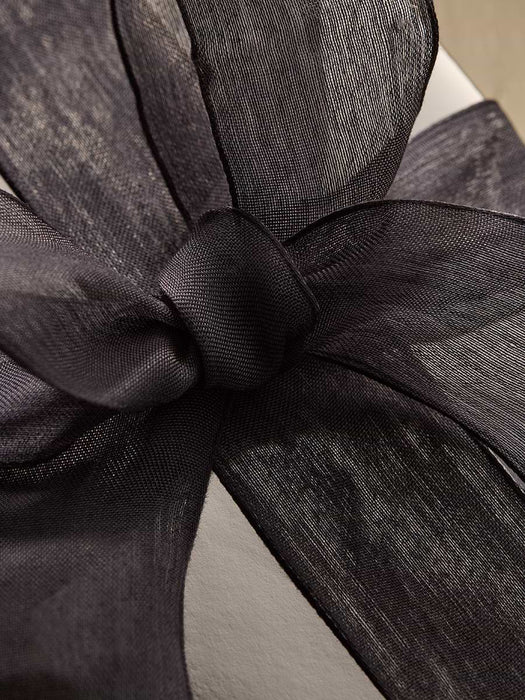 Voile Wired Ribbon - Charcoal 20m