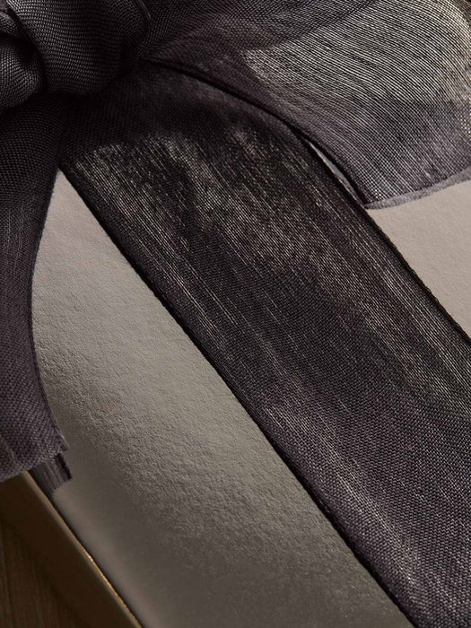 Voile Wired Ribbon - Charcoal 20m