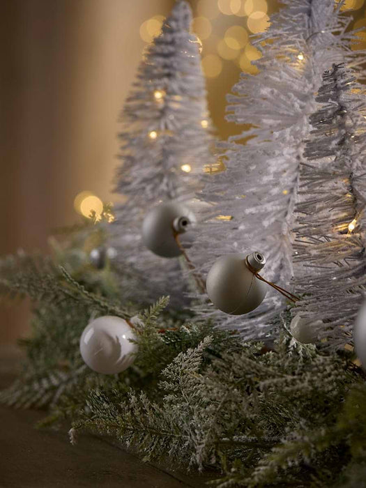 Light Up Brush Trees Forest - White