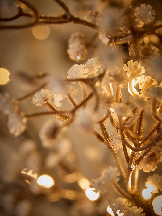 Indoor Outdoor Golden Gypsophila Light Up Tree