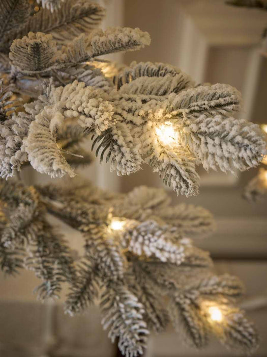 Light Up Snowy Pencil Pine - Small