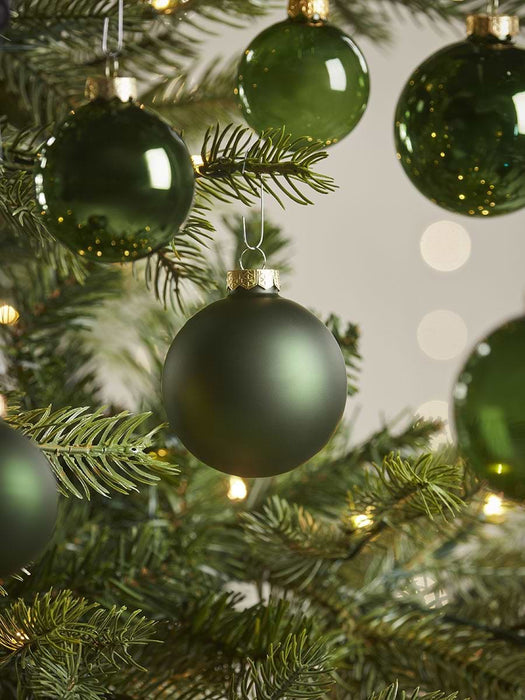 Glass Bauble Selection Box - Cream