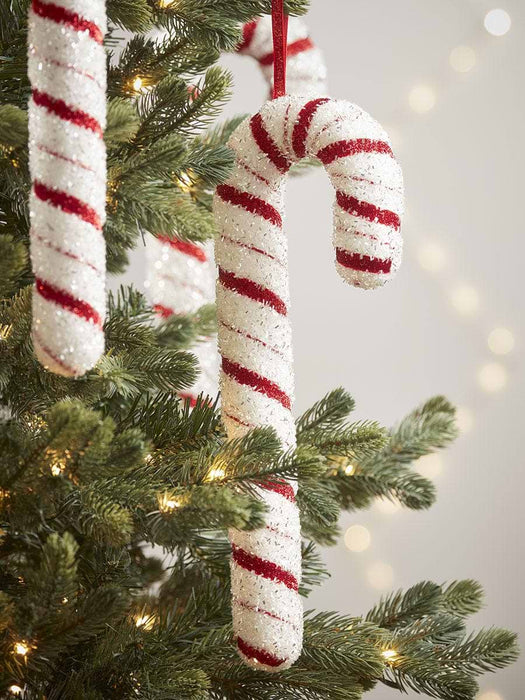 Three Supersized Hanging Candy Canes