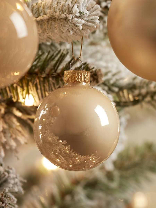 Glass Bauble Selection Box - Pearly
