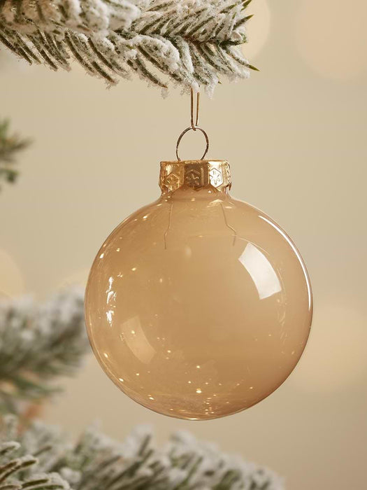 Glass Bauble Selection Box - Pearly