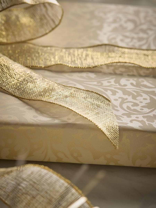 Metallic Wired Ribbon - Gold 10m