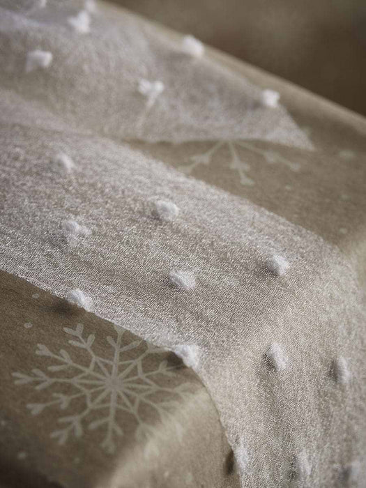 Snowball Textured Organza Ribbon - White 15m