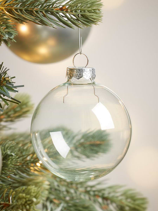 Glass Bauble Selection Box - Silver