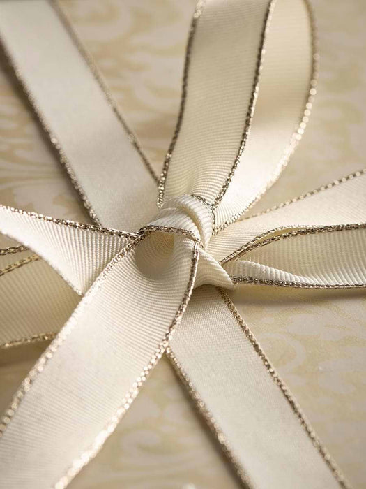 Golden Edged Grosgrain Ribbon 20m