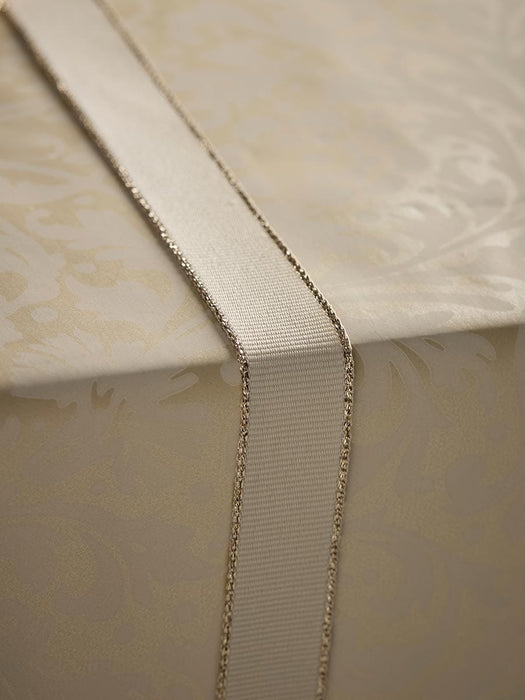 Golden Edged Grosgrain Ribbon 20m