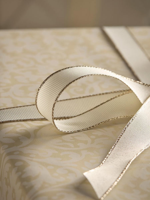 Golden Edged Grosgrain Ribbon 20m