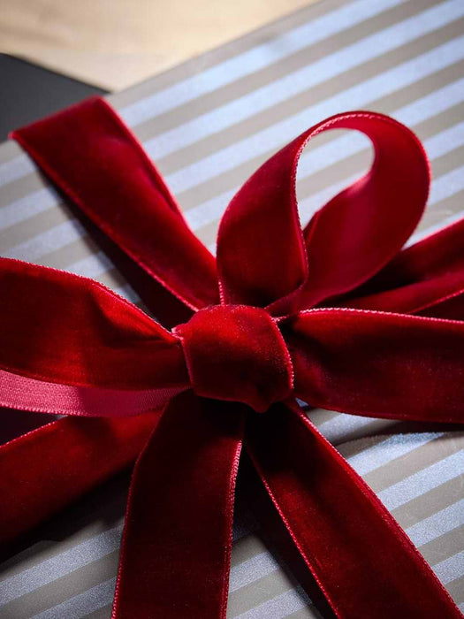 Velvet Ribbon - Berry Red 10m