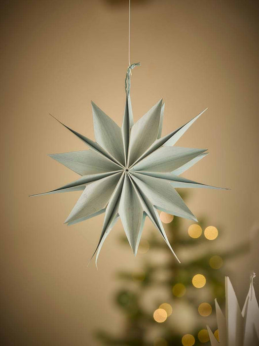 Sage Hanging Paper Star - Small