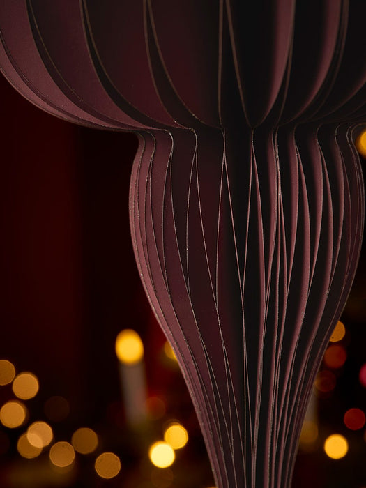 Supersized Honeycomb Paper Drop - Deep Red