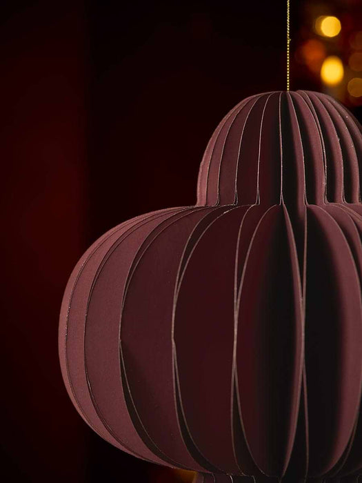 Supersized Honeycomb Paper Drop - Deep Red