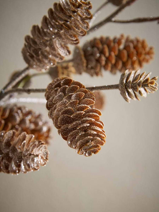 Three Faux Pinecone Sprays