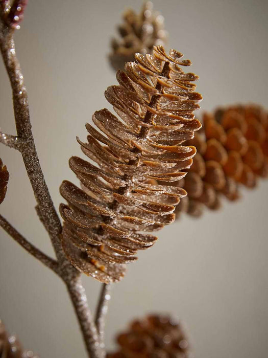 Three Faux Pinecone Sprays