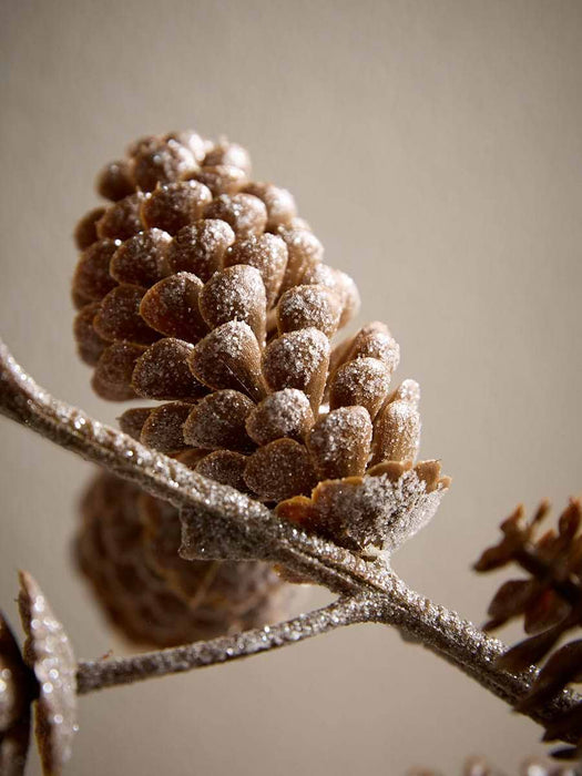 Three Faux Pinecone Sprays