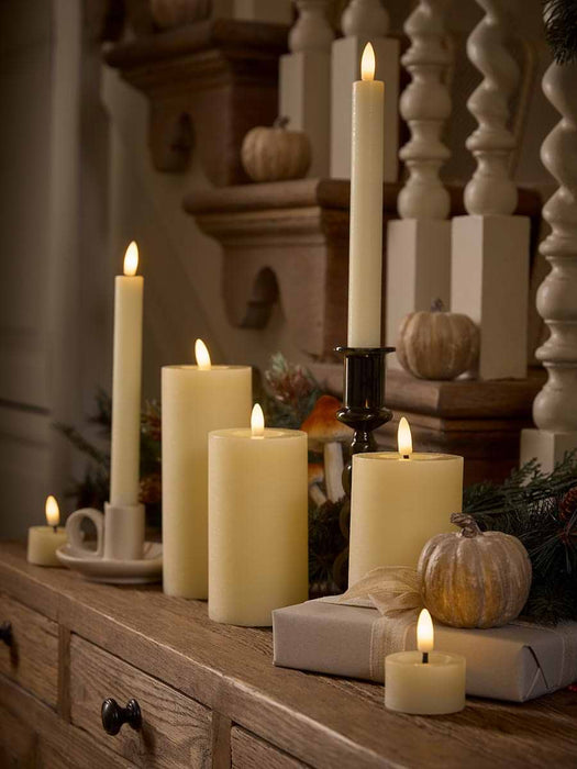 Seven Piece Remote Controlled LED Candle Set