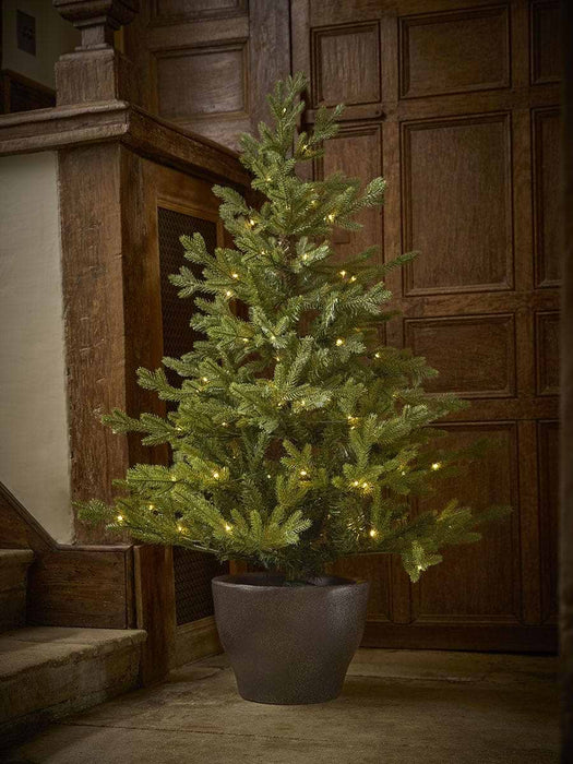 Indoor Outdoor Light Up Potted Pine Tree