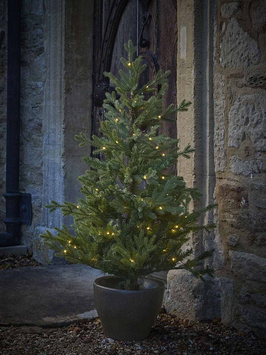 Indoor Outdoor Light Up Potted Pine Tree