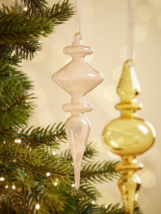 Four Finial Glass Baubles