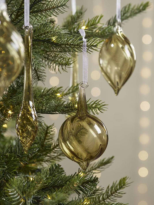 Glass Bauble Selection Box - Cream