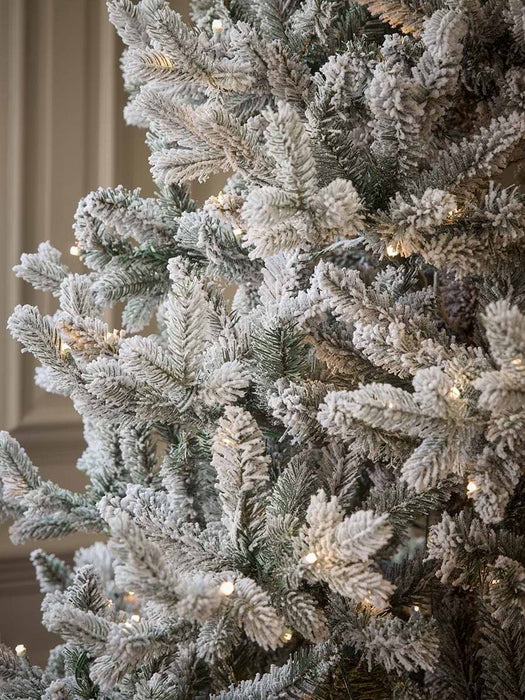 Snowy Alberta Pine Pre-Lit Christmas Tree - 7ft