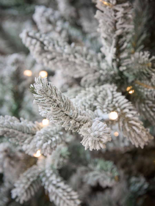 Snowy Alberta Pine Pre-Lit Christmas Tree - 7ft