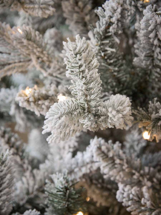 Snowy Alberta Pine Pre-Lit Christmas Tree - 7ft
