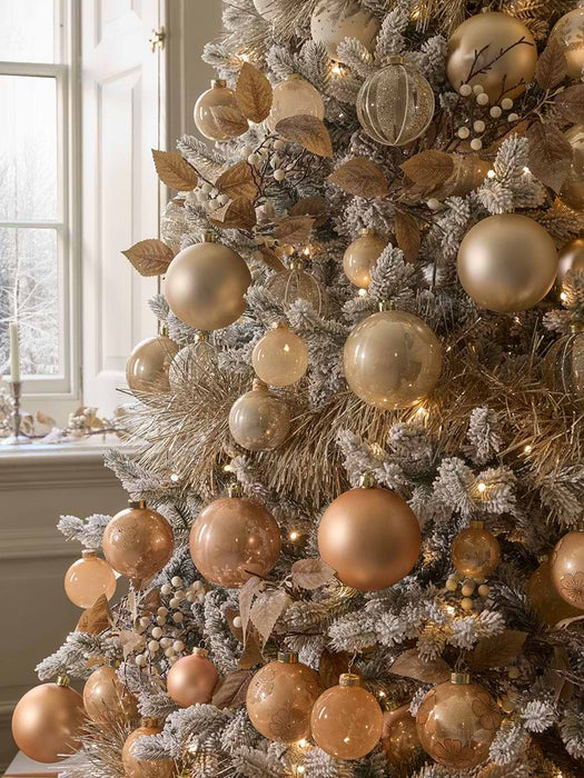 Snowy Alberta Pine Pre-Lit Christmas Tree - 7ft