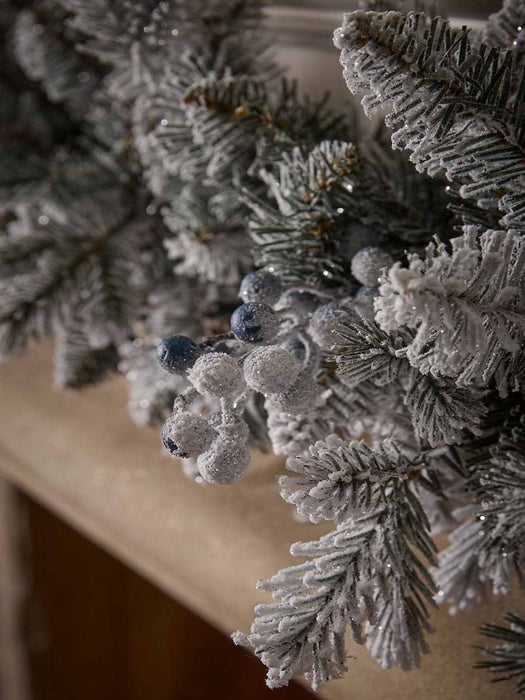 Snowy Faux Juniper & Pine Garland