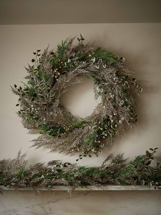 Sumptuous Faux Holly & Fir Wreath