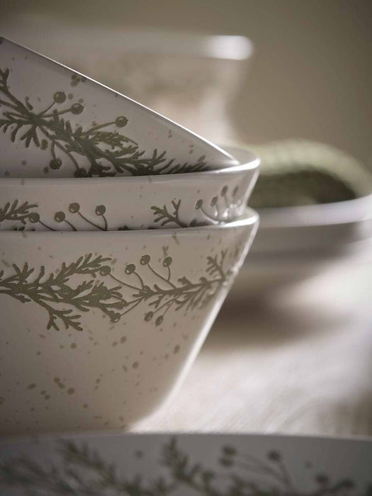 Four Speckled Christmas Bowls